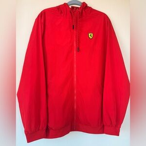 Ferrari Red Hooded Jacket